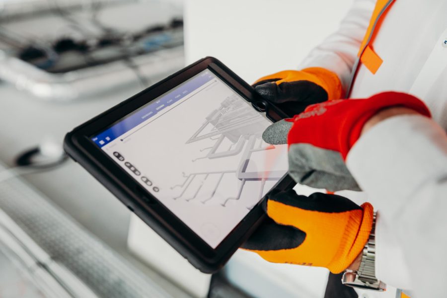 DigitalSite utilisé sur tablette sur un chantier