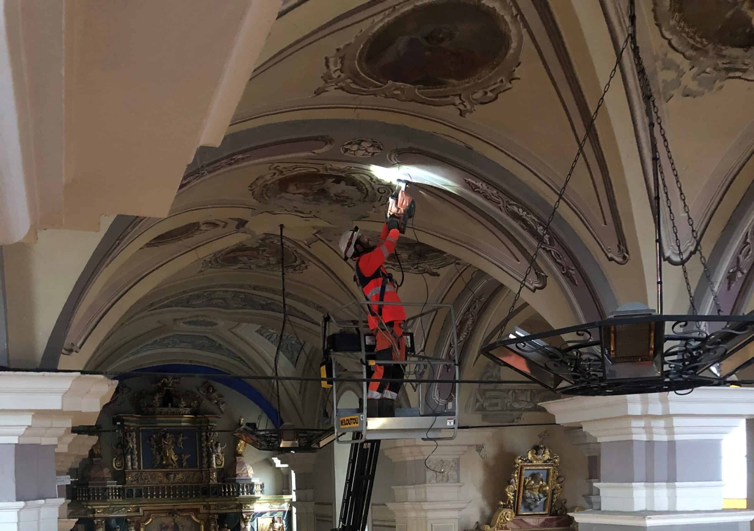 Étude structurelle et auscultation de l’église d’Aime-la-Plagne